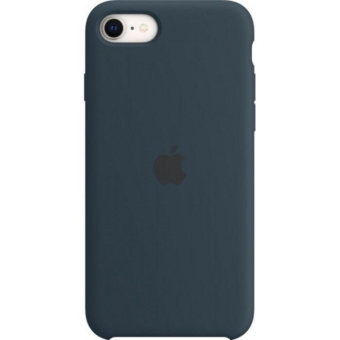 Capa Silicone iPhone SE (Azul abissal)