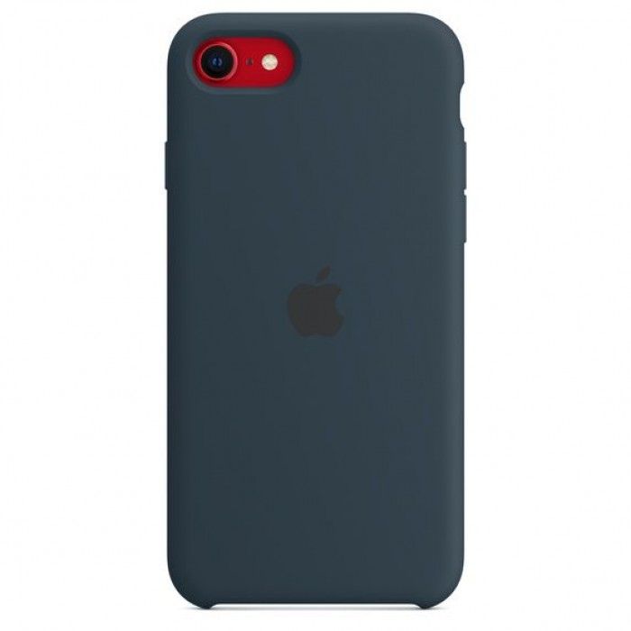 Capa Silicone iPhone SE (Azul abissal)