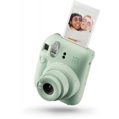 Camara Instax Mini12 Verde Instantanea Modo Selfie Pelicula 54X86 Foto 46X62