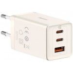 Dz-Eu Ka Baseus Gan5 Ultra Fast Charger 2C+U 65W Eu Set Stellar White