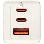 Dz-Eu Ka Baseus Gan5 Ultra Fast Charger 2C+U 65W Eu Set Stellar White