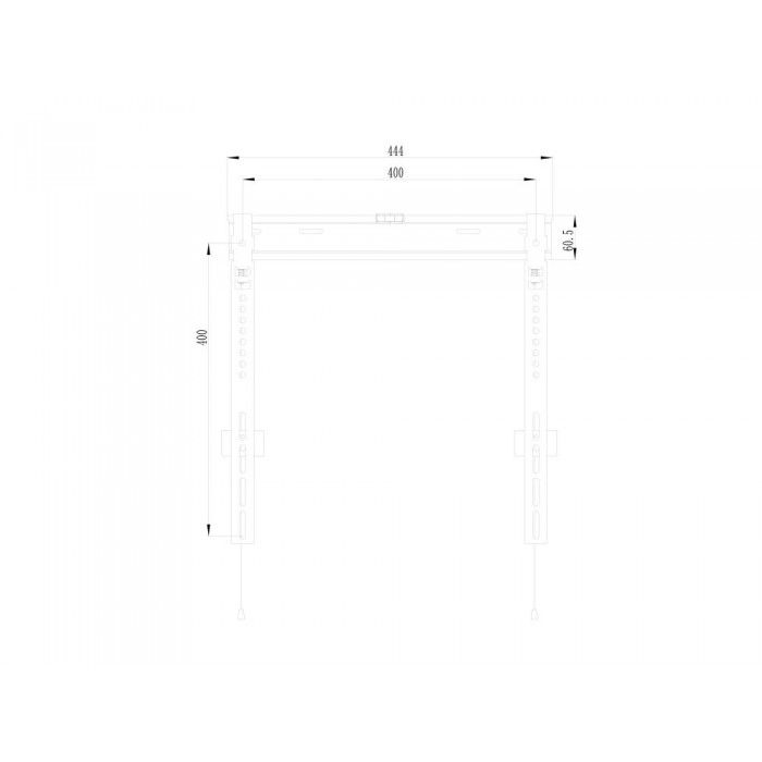 Suporte Parede p/ Ecr 37/55P Slim Fixo Preto