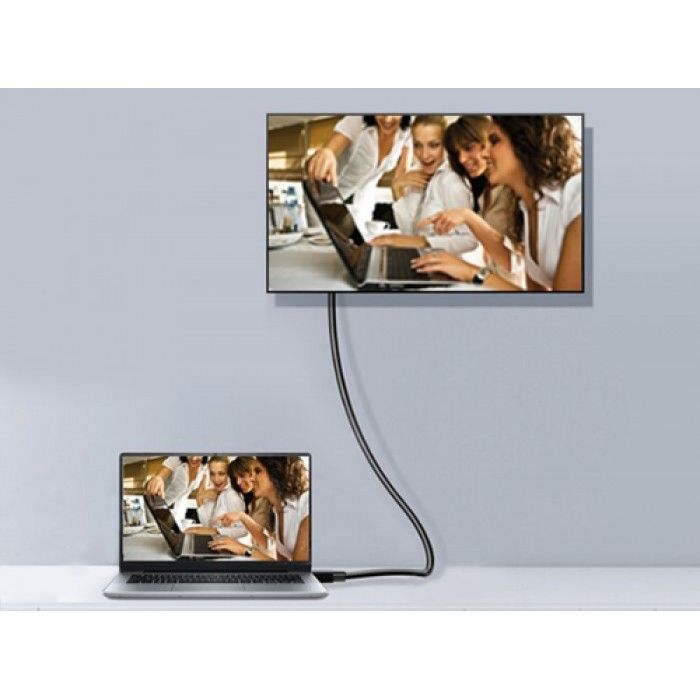 Display Port 1.4 Cabo M/M 5.0M WITH LATCH Preto