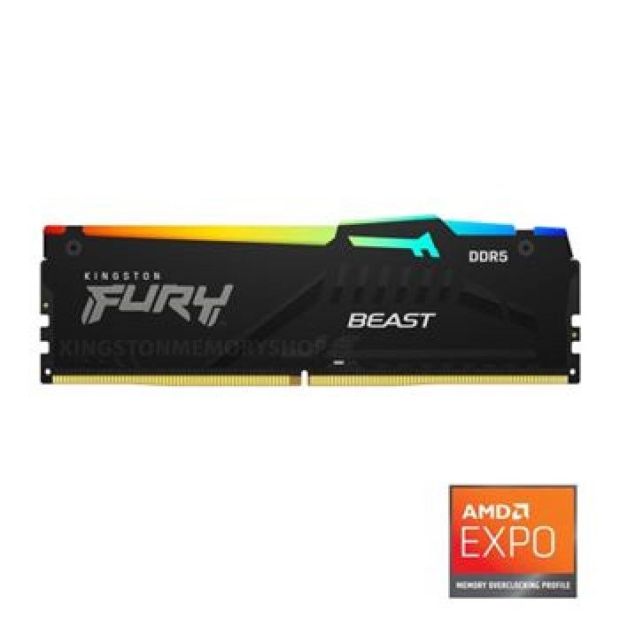 Memria RAM 16Gb 5200MT/S DDR5 CL36 Fury Beast RGb