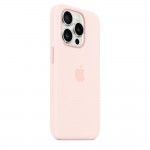 Capa MagSafe iPhone 15 Pro Silicone Rosa-claro