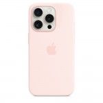 Capa MagSafe iPhone 15 Pro Silicone Rosa-claro