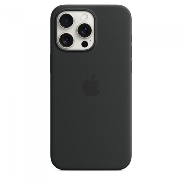 Capa MagSafe iPhone 15 Pro Max Silicone Preto