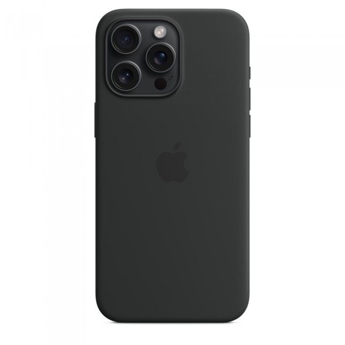 Capa MagSafe iPhone 15 Pro Max Silicone Preto
