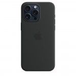 Capa MagSafe iPhone 15 Pro Max Silicone Preto