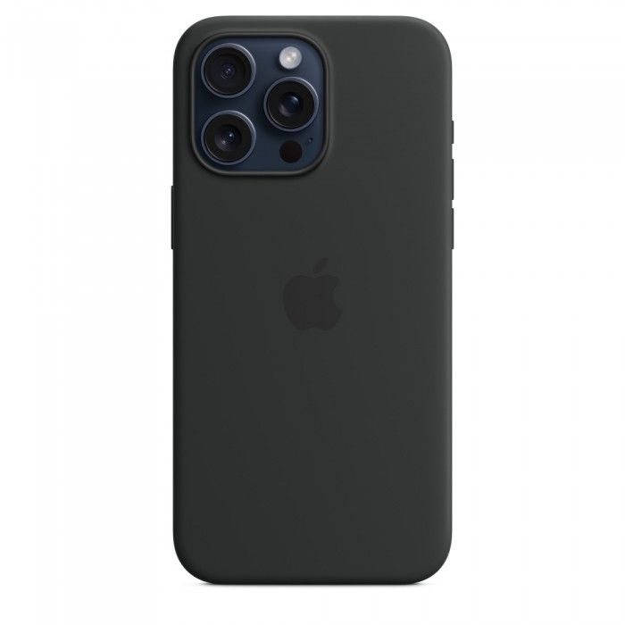 Capa MagSafe iPhone 15 Pro Max Silicone Preto