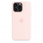 Capa MagSafe iPhone 15 Pro Max Silicone Rosa-claro