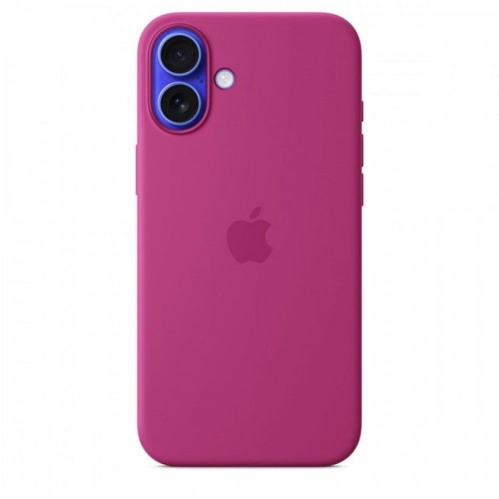 Capa MagSafe iPhone 16 Plus Silicone Fcsia
