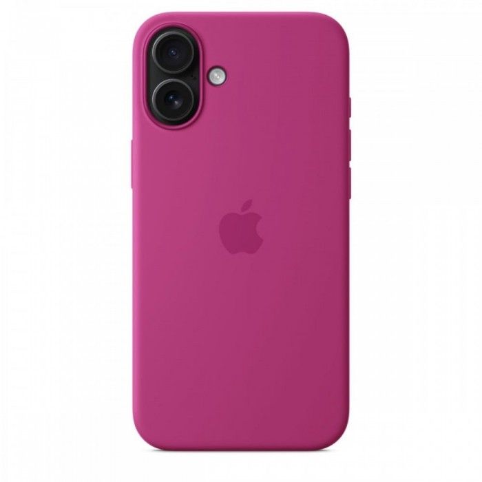 Capa MagSafe iPhone 16 Plus Silicone Fcsia