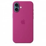 Capa MagSafe iPhone 16 Plus Silicone Fcsia