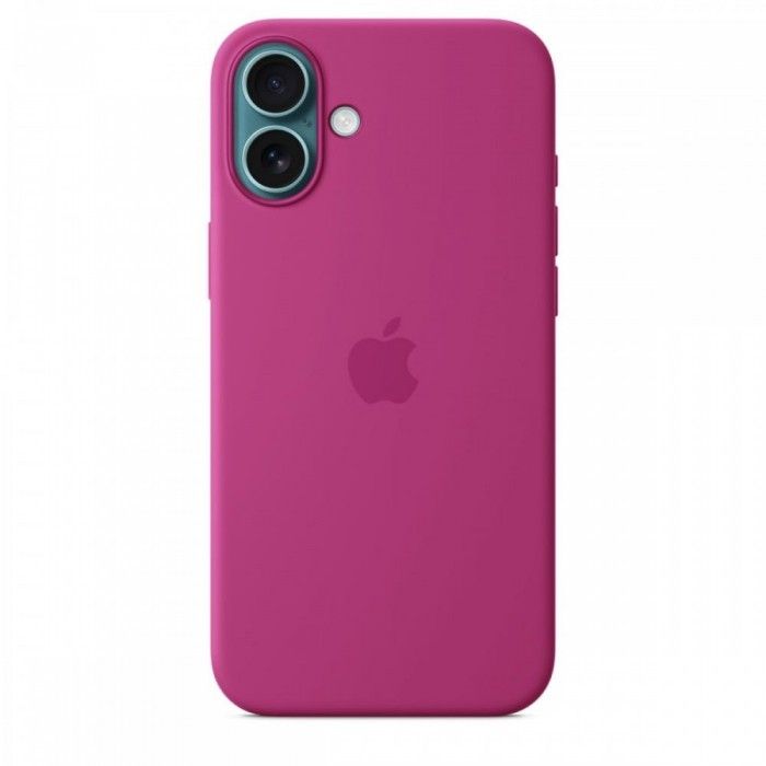 Capa MagSafe iPhone 16 Plus Silicone Fcsia