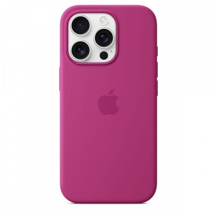 Capa MagSafe iPhone 16 Pro Silicone Fcsia