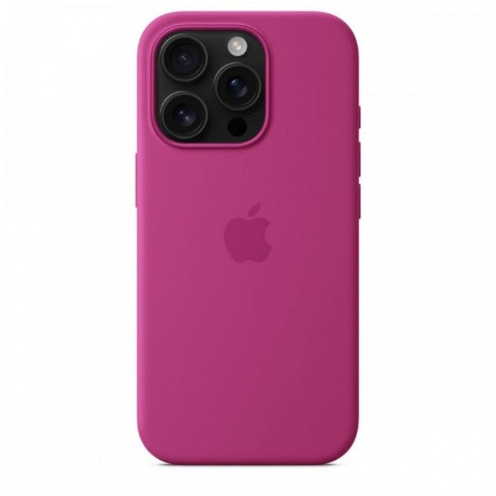 Capa MagSafe iPhone 16 Pro Silicone Fcsia