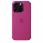 Capa MagSafe iPhone 16 Pro Silicone Fcsia