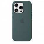 Capa MagSafe iPhone 16 Pro Silicone Verde lago