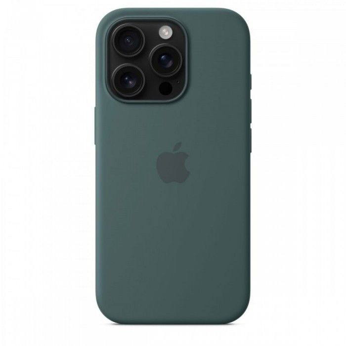 Capa MagSafe iPhone 16 Pro Silicone Verde lago