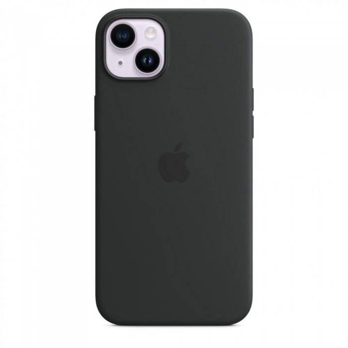 Capa MagSafe iPhone 14 Plus Silicone Meia-noite