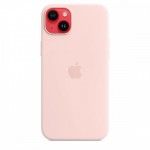 Capa MagSafe iPhone 14 Plus Silicone Rosa giz
