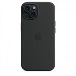 Capa MagSafe iPhone 15 Silicone Preto