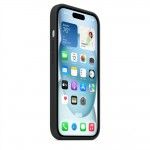 Capa MagSafe iPhone 15 Silicone Preto