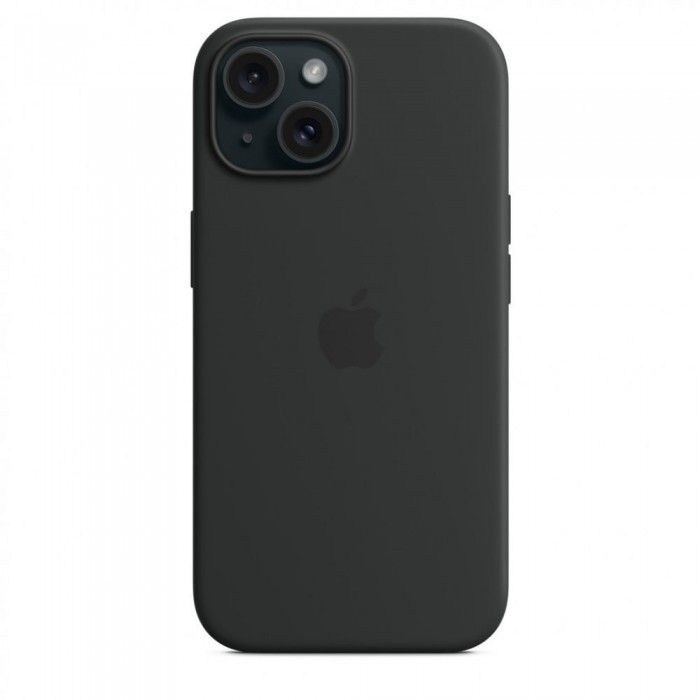 Capa MagSafe iPhone 15 Silicone Preto