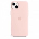 Capa MagSafe iPhone 14 Plus Silicone Rosa giz