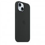 Capa MagSafe iPhone 15 Silicone Preto