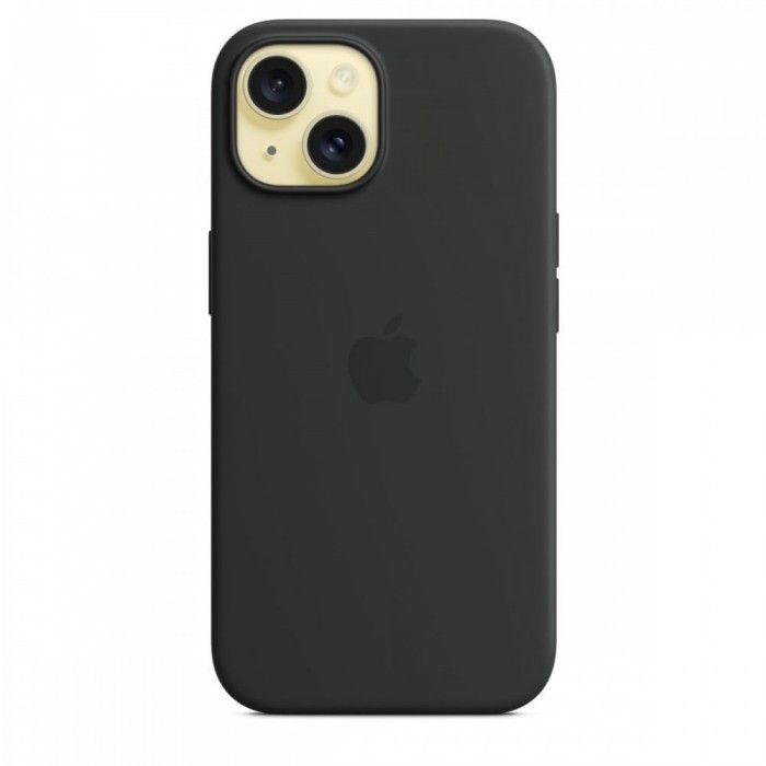 Capa MagSafe iPhone 15 Silicone Preto