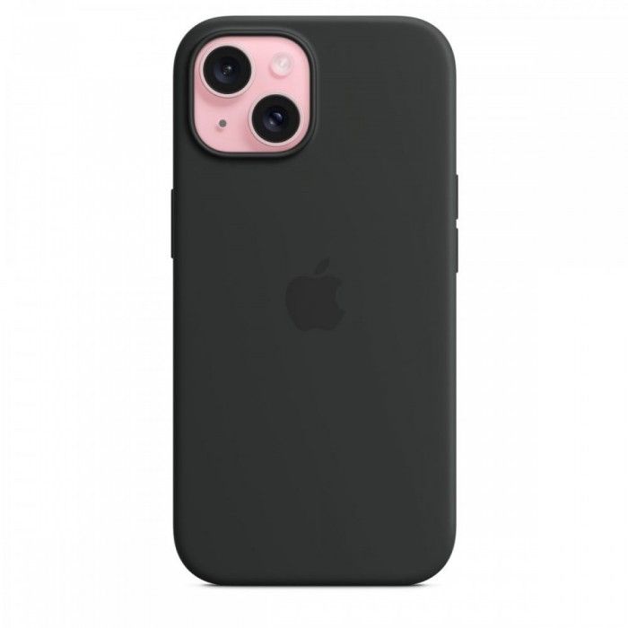 Capa MagSafe iPhone 15 Silicone Preto