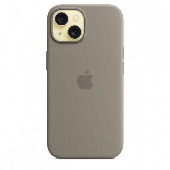 Capa MagSafe iPhone 15 Silicone Barro