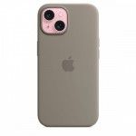 Capa MagSafe iPhone 15 Silicone Barro