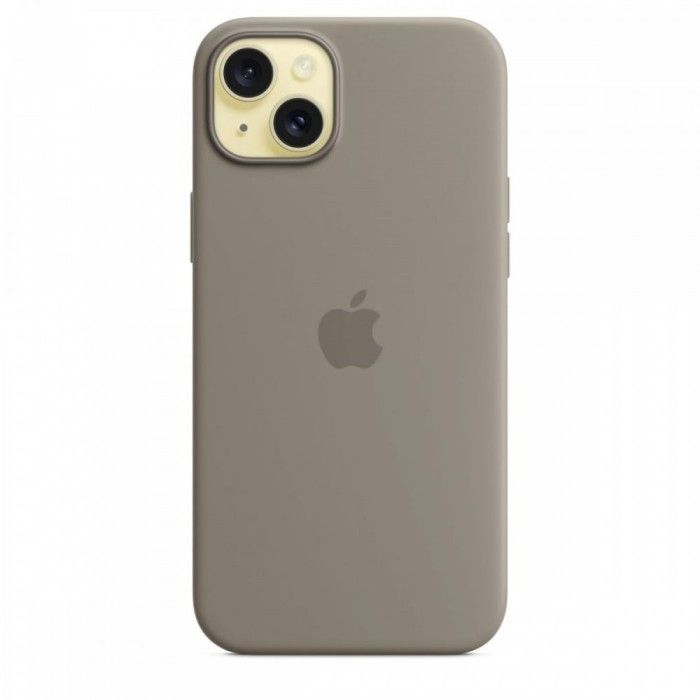 Capa MagSafe iPhone 15 Plus Silicone Barro