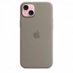 Capa MagSafe iPhone 15 Plus Silicone Barro