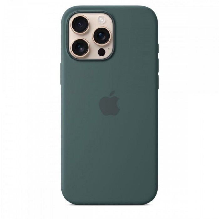 Capa MagSafe iPhone 16 Pro Max Silicone Verde lago