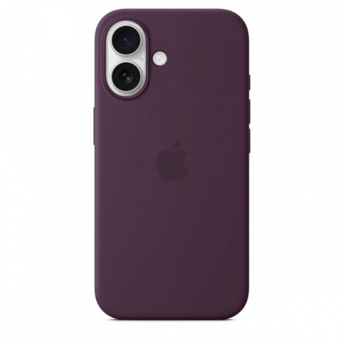 Capa MagSafe iPhone 16 Silicone Ameixa