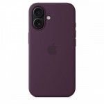 Capa MagSafe iPhone 16 Silicone Ameixa