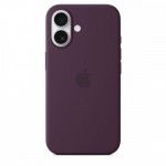 Capa MagSafe iPhone 16 Silicone Ameixa