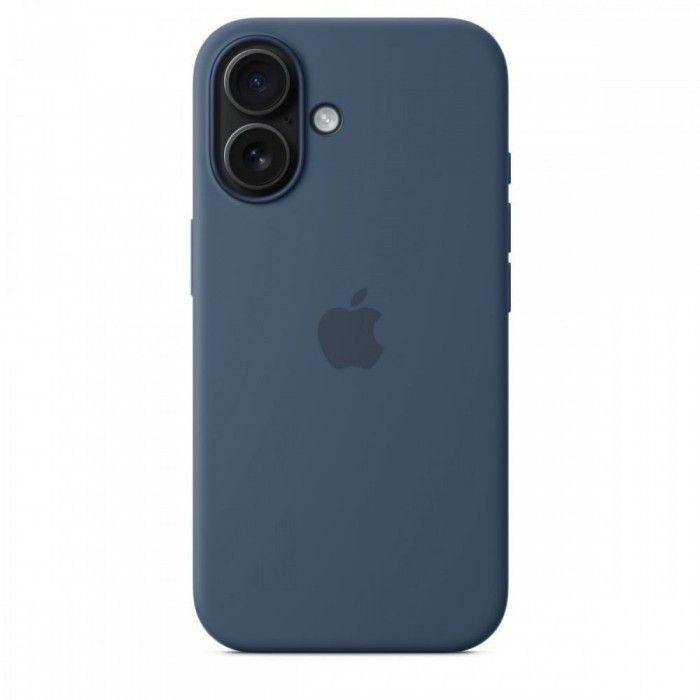 Capa MagSafe iPhone 16 Silicone Azul denim