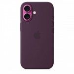 Capa MagSafe iPhone 16 Silicone Ameixa