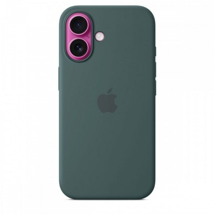Capa MagSafe iPhone 16 Silicone Verde lago