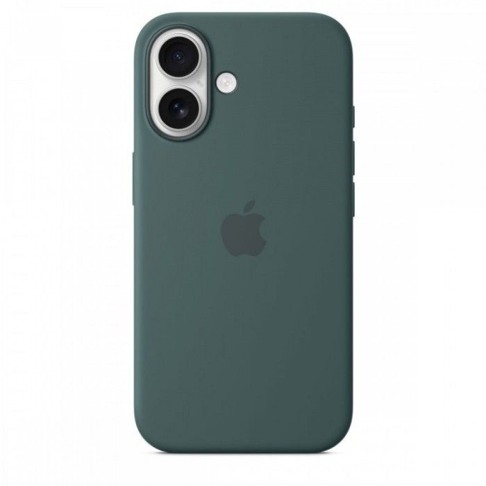 Capa MagSafe iPhone 16 Silicone Verde lago