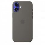 Capa MagSafe iPhone 16 Plus Silicone Cinzento rocha