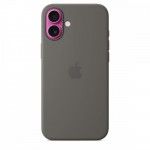 Capa MagSafe iPhone 16 Plus Silicone Cinzento rocha