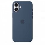 Capa MagSafe iPhone 16 Plus Silicone Azul denim