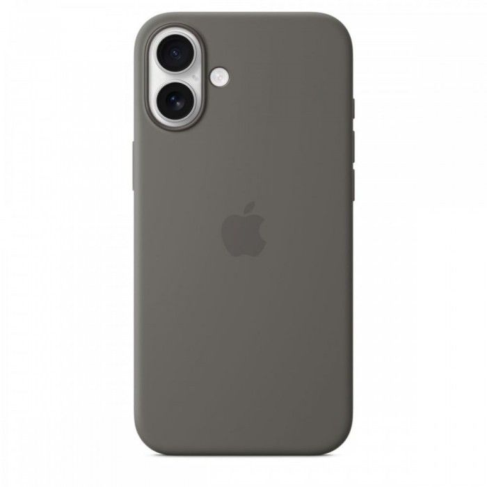 Capa MagSafe iPhone 16 Plus Silicone Cinzento rocha