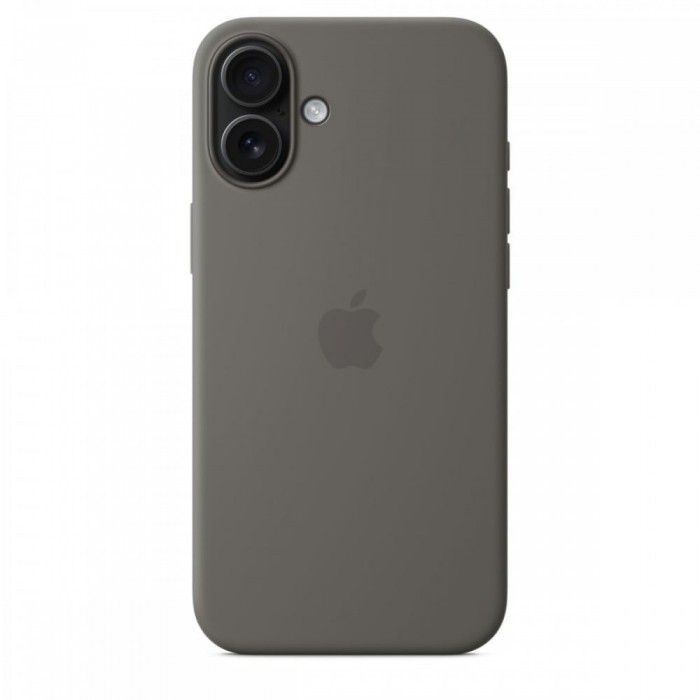 Capa MagSafe iPhone 16 Plus Silicone Cinzento rocha